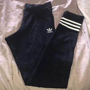 adidas cotton navy leggings